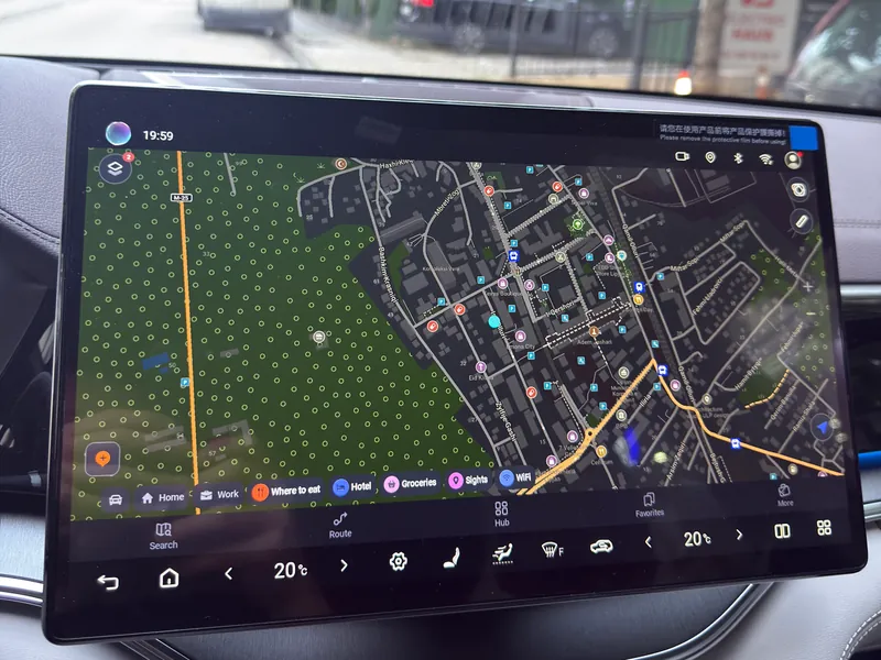BYD - Navigacion / Harta - Harta e navigacionit në ekranin qendror