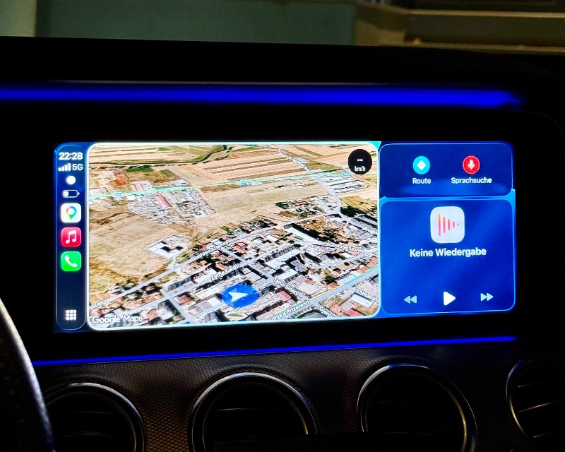 Mercedes-Benz - Apple CarPlay - Aplikacionet e CarPlay në ekranin e makinës